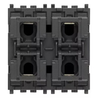 Vimar Блок из 4-х кнопок "сухой контакт" 1P NO 24В, подсвечиваемые, со сменными клавишами, 02686.1 Vimar Блок из 4-х кнопок "сухой контакт" 1P NO 24В, подсвечиваемые, со сменными клавишами, 02686.1