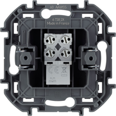 Legrand Розетка телефонная RJ11 - Legrand Inspiria - антрацит, 673823