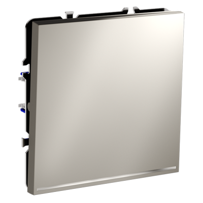 Проходной переключатель встраиваемый VOLTUM S70 одноклавишный с подсветкой 10А, (кашемир), VLS010403