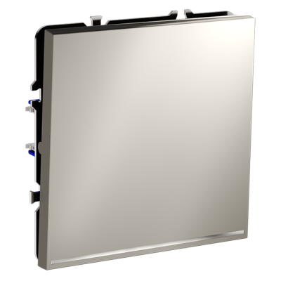 Проходной переключатель встраиваемый VOLTUM S70 одноклавишный с подсветкой 10А, (кашемир), VLS010403