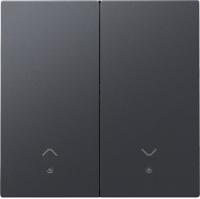 Niko Home Control Антрацит Накладка управления жалюзи с/п, 122-32006