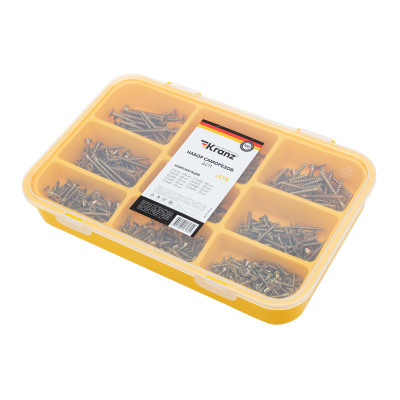 Набор саморезов для ДСП (510 шт/уп) KRANZ, KR-01-3101-02