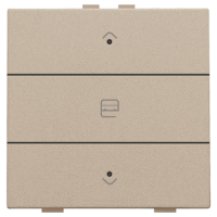 Niko Home Control Шампань Кнопка управления двигателем, LED подсветка, 157-52033