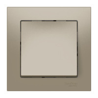 ATN000512S - ATLASDESIGN 1-клавишный ВЫКЛЮЧАТЕЛЬ, сх.1, 10АХ, в сборе, быстрозажим. клем., ШАМПАНЬ, Systeme Electric