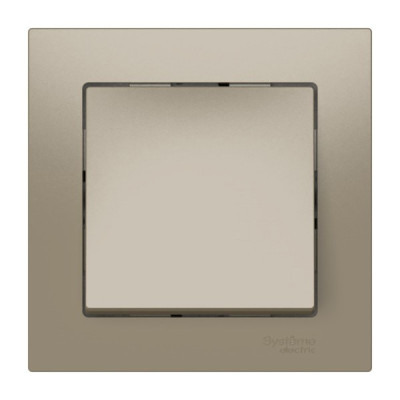 ATN000512S - ATLASDESIGN 1-клавишный ВЫКЛЮЧАТЕЛЬ, сх.1, 10АХ, в сборе, быстрозажим. клем., ШАМПАНЬ, Systeme Electric