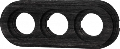 Bironi Рамка 3 постовая (Угольно-черный на бревно 200мм), BFC20-630-119