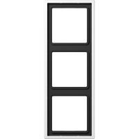 Рамка 3-кратная, пластик; благородная сталь, белая, ES2983WW Рамка 3-кратная, пластик; благородная сталь, белая, ES2983WW