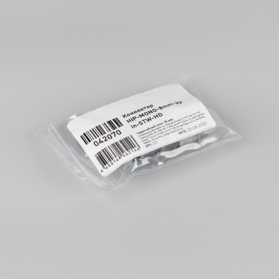 Коннектор HIP-MONO-8mm-2pin-STW-HD (Arlight, Лента-Провод), 042070