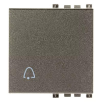 Vimar Клавиша на 2 модуля с симв "звонок", Metal, 19022.C.M Vimar Клавиша на 2 модуля с симв "звонок", Metal, 19022.C.M