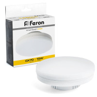 Лампа cветодиодная, (15W) 230V GX70 2700K, LB-472, Feron 48303
