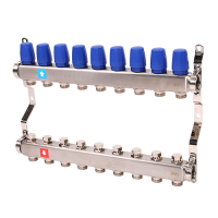 Коллектор без расходомеров, 9 выходов, MS.409.06
