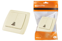 Выключатель 2 кл. с подсветкой 10А сл. кость "Онега" TDM Electric, SQ1805-0034 Выключатель 2 кл. с подсветкой 10А сл. кость "Онега" TDM Electric, SQ1805-0034