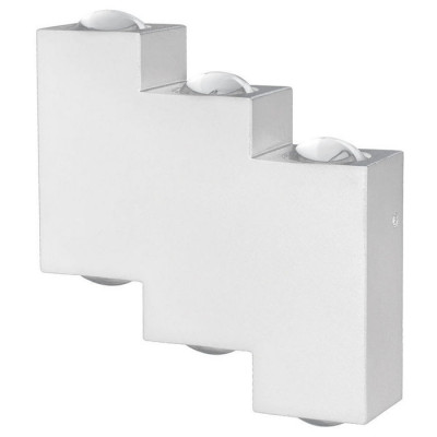 Светильник уличный светодиодный, 6*1W, 600Lm, 3000K, белый DH110, Feron 48314