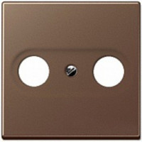 Крышка для TV-FM-розеток, фиксация винтом; дюропласт; мокко; A500, A561PLTVMO