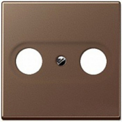 Крышка для TV-FM-розеток, фиксация винтом; дюропласт; мокко; A500, A561PLTVMO