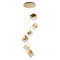 ST LUCE SL1182.203.06 Светильник подвесной ST-Luce Золотистый/Прозрачный, Золотистый G9 6*5W