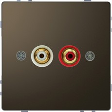 D-Life Аудиорозетка "тюльпан", мокко