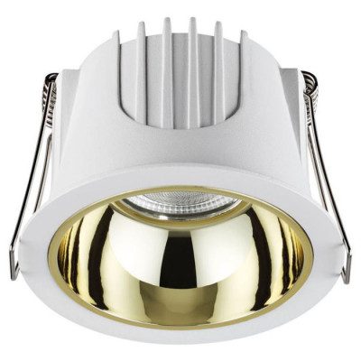 Novotech 358692 SPOT NT21 207 белый/золото Светильник встраиваемый светодиодный IP20 LED 4000К 10W 100-265V KNOF