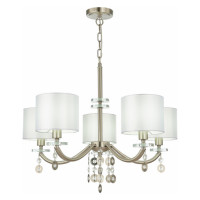 ST LUCE SL1757.103.05 Люстра подвесная ST-Luce Никель/Белый E14 5*40W