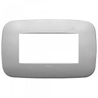 19684.30 - Vimar Накладка ROUND на 4 модуля никель матовый