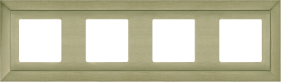 FD01254NS Fede Barcelona Рамка 4-ная, Nickel Satin