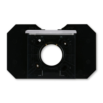 5530H-C67107 70 - Розетка ABB Levit для централизованных систем пылеудаления серебро / дымчатый чёрный - 2CHH506717C4070