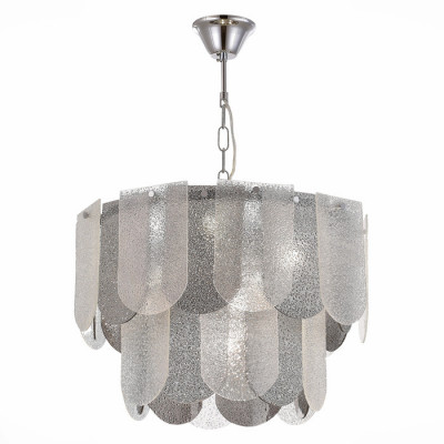 ST LUCE SLE1125-103-07 Светильник подвесной Хром/Прозрачно-Дымчатый E14 7*40W