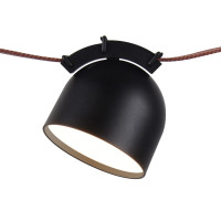 Denkirs DK5542-BK Поворотный трековый светильник Belty Spot со светодиодом d100mm H107mm 48V 12W 120° 4000K IP20 черный алюминий