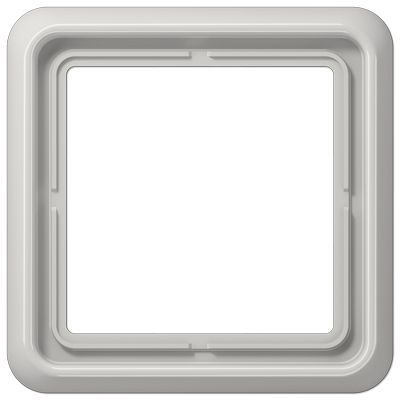 Рамка для вертикальной и горизонтальной установки, 1 пост; дюропласт; светло-серый; CD500, CD581LG