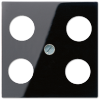 Крышка для SAT-TV-розетки с 4-мя гнездами; черный, A561-4SAT1SW Крышка для SAT-TV-розетки с 4-мя гнездами; черный, A561-4SAT1SW