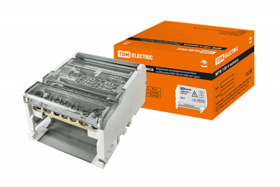 Модульный распределительный блок на DIN-рейку МРБ-100 4П 100А 4х7 групп TDM Electric, SQ0823-0013