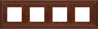 FD01234RU Fede Sevilla Рамка 4-ная, Rustic Cooper