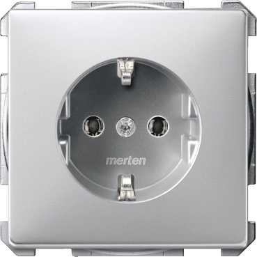 SD Розетка 2К+З 16А 250В~, алюм.