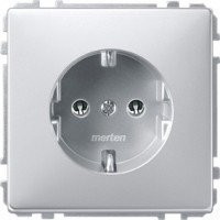 SD Розетка 2К+З 16А 250В~, алюм.