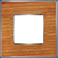 FD01311CCB Fede Vintage Wood Рамка 1-ная, Cherry-Bright Chrome