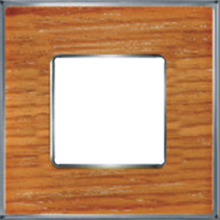 FD01311CCB Fede Vintage Wood Рамка 1-ная, Cherry-Bright Chrome