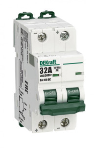 DEKraft Автоматический выключатель 2P 32A х-ка C 500В DC ВА-105