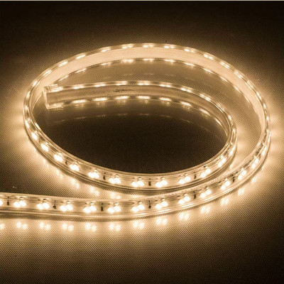 Лента светодиодная,120SMD(5730)/м 11Вт/м 230V IP65 50м, 3000K, FERON LS705 с 1 сетевым шнуром, 2 заглушками, 2 коннекторами в комплекте, Feron 32716