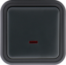 Donel W55 Выключатель звонкового типа 1-кл. накладной, с подсв., антрацит, IP55, серия (тип) DIP55 , DIP35128 Donel W55 Выключатель звонкового типа 1-кл. накладной, с подсв., антрацит, IP55, серия (тип) DIP55 , DIP35128