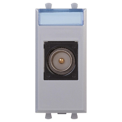 4404501 - ДКС Розетка TV оконечная модульная,  "Avanti", "Закаленная сталь", 1 модуль