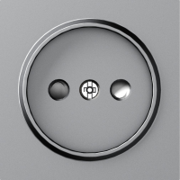 Donel A07 матовый серый накладка для розетки без заземления, со шторками 16A 250 В~,серия DB, DE21640