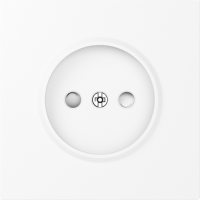 Donel S08 глянцевый белый накладка для розетки без заземления, со шторками 16A 250 В~,серия DB, DS21603