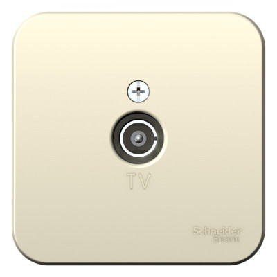 BLANCA О/У КОННЕКТОР ТВ ИЗОЛ.ПЛ.,МОЛОЧНЫЙ