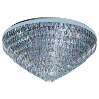 39493 Потолочный светильник VALPARAISO 1, 25х40W(E14), ?980, H470, сталь, зхром//хрусталь, прозрачный