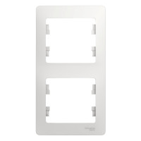 GLOSSA 2-постовая РАМКА, вертикальная, БЕЛЫЙ GLOSSA 2-постовая РАМКА, вертикальная, БЕЛЫЙ