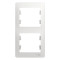 GLOSSA 2-постовая РАМКА, вертикальная, БЕЛЫЙ