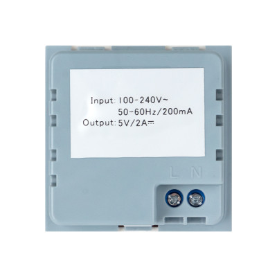 Розетка USB A+A, 2,1А, 2 гнезда, без индикатора EKF