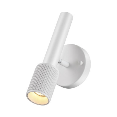4239/1W HIGHTECH ODL21 233 белый/металл Настенный св-ник выкл на плафоне IP20 LED GU10 max 10W MEHARI