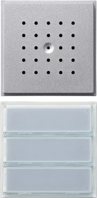 126165 Gira Кнопка домофона с динамиком. трехканальная