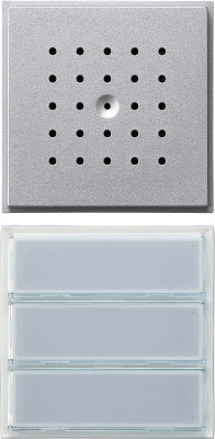 126165 Gira Кнопка домофона с динамиком. трехканальная